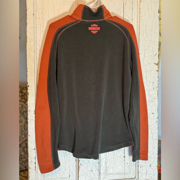 Harley Davidson Zip Up Orange Jacket - Small - Picture 5 of 8